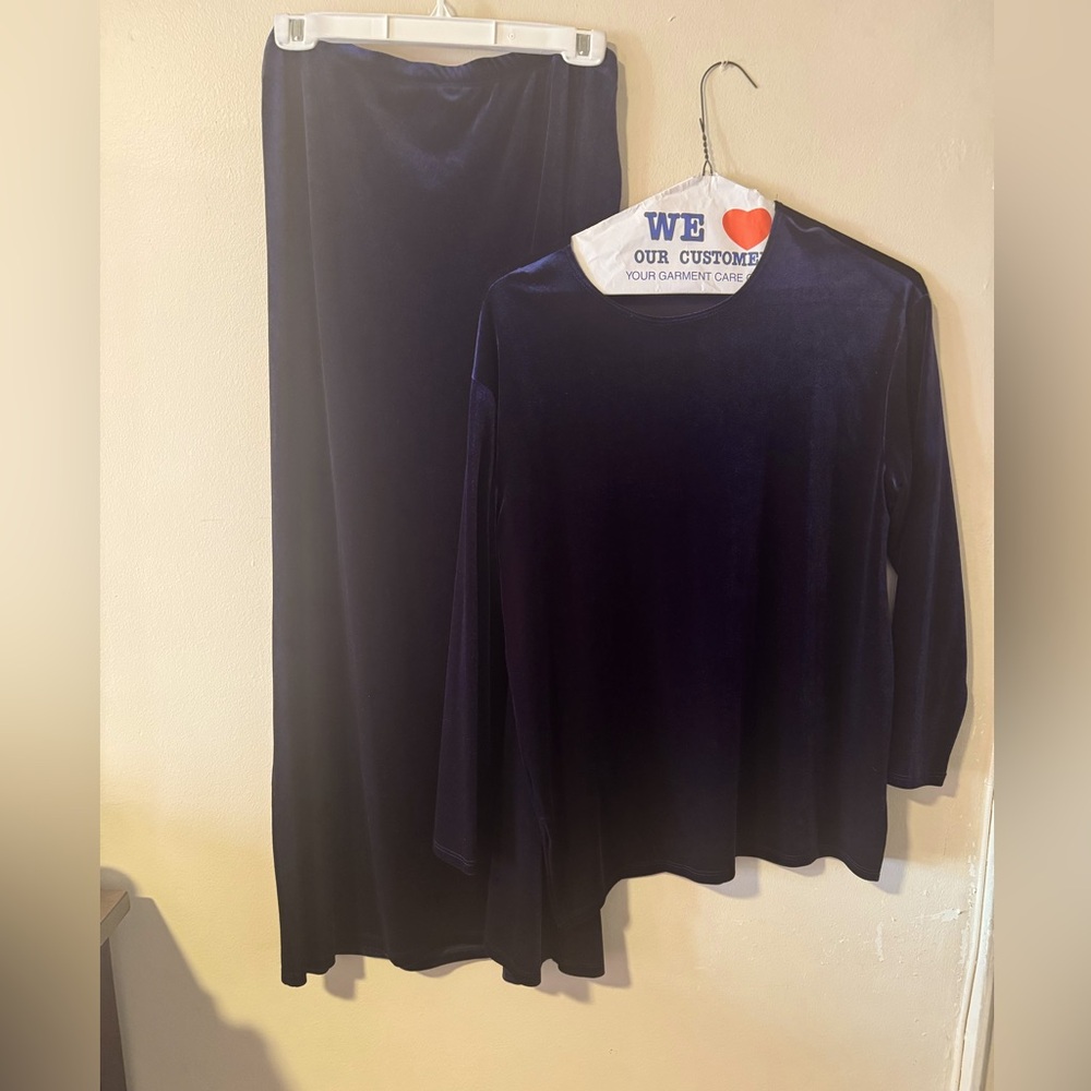 Velour skirt Set